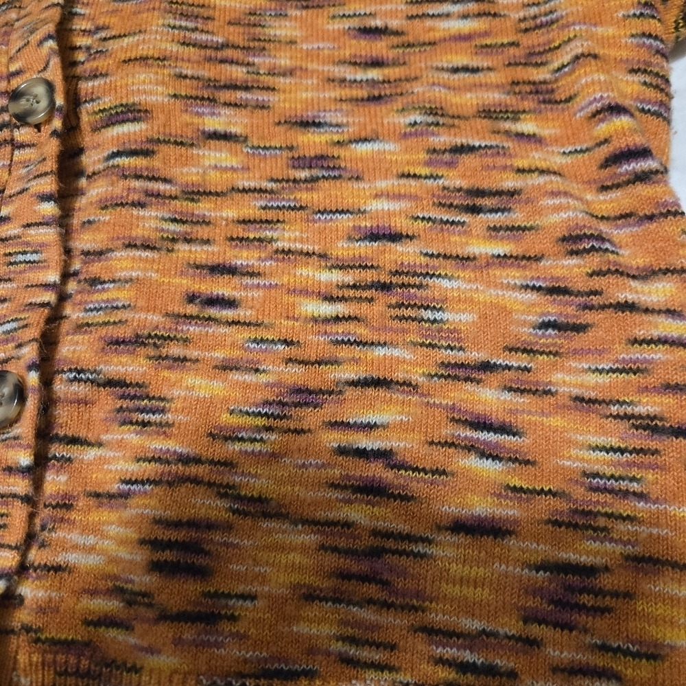 Lane Bryant Cardigan In Orange Size 18/20 Some Pilling On Bottom - Picture 2 of 9